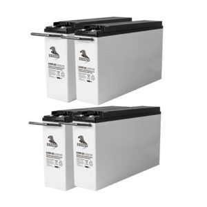 Combo: 4Pcs Exulted 220AH/12V AGM Slim